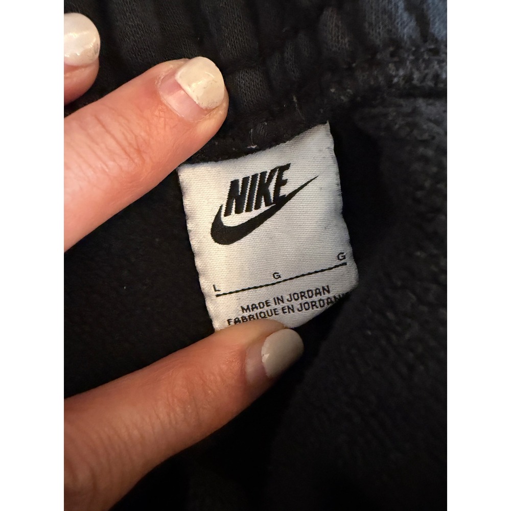 Nike Mens Sportswear Club Fleece Joggers Black Tapered Sweatpants Large L - Picture 5 of 10